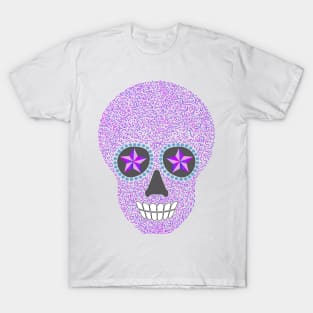 Day of the Dead purple Skull T-Shirt